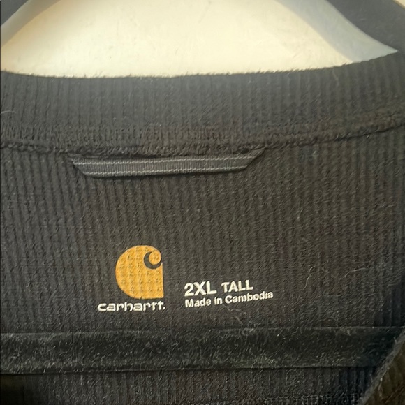 Carhartt Men's Black Long Sleeve Shirt 2XL Tall Force - Picture 2 of 4